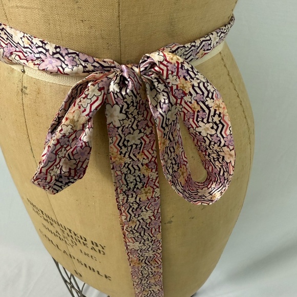 Scarf Belts Set of 4 Black, Floral, Blue, Paisley - Picture 13 of 15